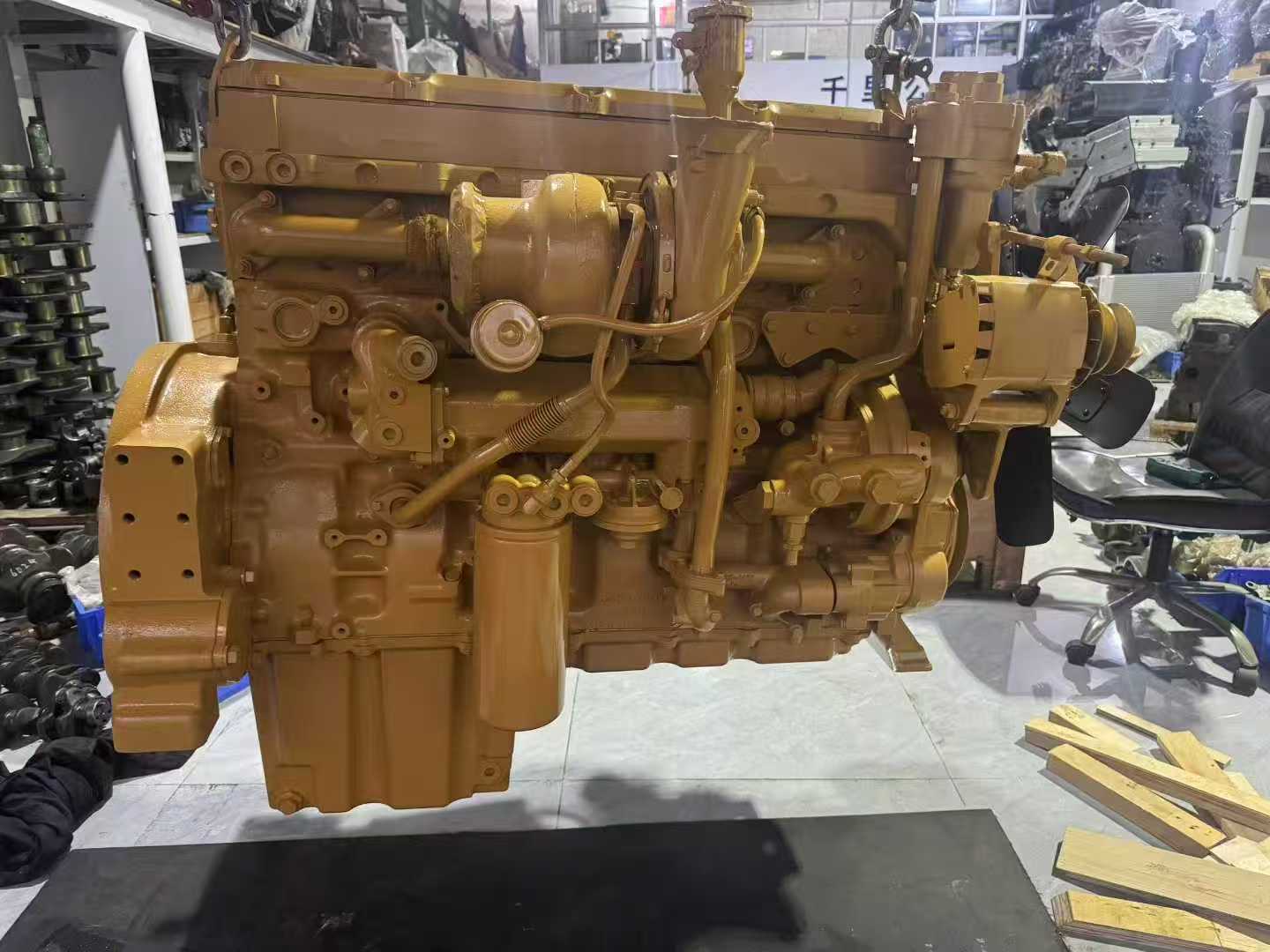 Excavator engine assembly